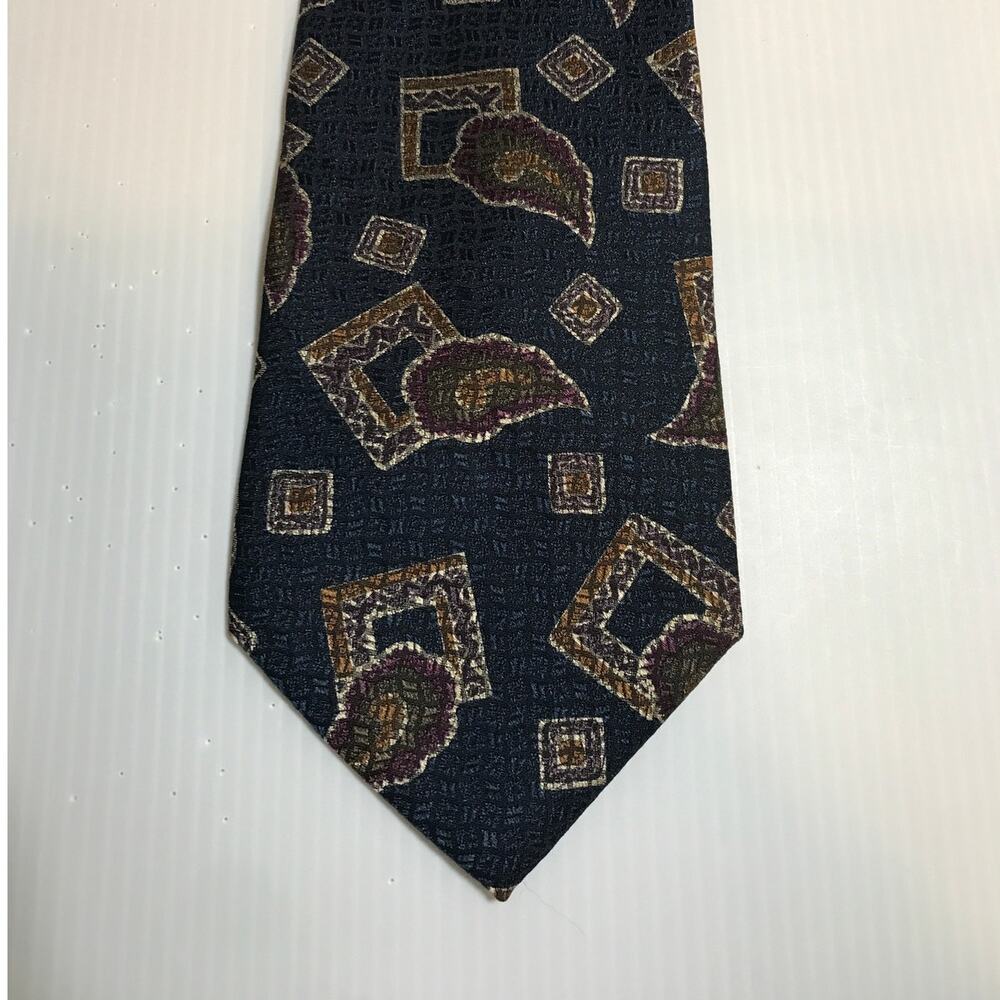 Barbara Blank New York Geometric Silk Handmade Necktie